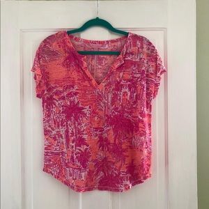 EUC Lilly Pulitzer linen top